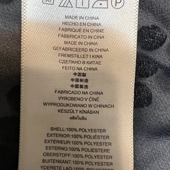 MICHAEL Michael Kors Women's Maxi Dress Navy Textured Sleeveless L V-Neck Boho - Picture 7 of 11